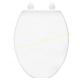Clorox Plastic White Elongated Toilet Seat
