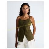 Scoop Women s Linen Blend Vest, Sizes XS-XL