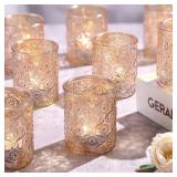 Volens 12pc Gold Votive Candle Holders