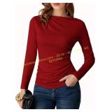 (L) Grace Karin 2026 Wrap Blouse with Long Sleeves