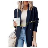 Dokotoo Womens Double Breasted Blazer Sz S