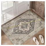 Tangsoo 2x3 Washable Rug, Non-Slip Mat