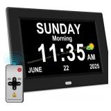 Digital Alarm Clock for Seniors 11in Black