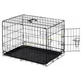 DUMOS 30-Inch Dog Crate with Door & Tray