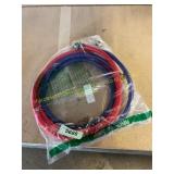 Washing machine 3/4in hoses ; red,blue