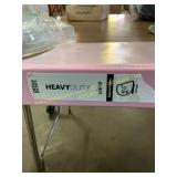 Pink heavy-duty binder & 3 clear containers
