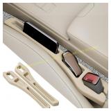 2PCS Car Seat Gap Filler Organizer, Beige