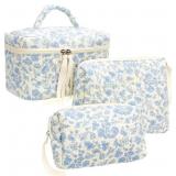 PAZIMIIK Cotton Makeup Bag Large Quilted P317