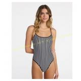 No Boundaries Sporty Stripe One-Piece Swimsuit