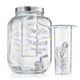 1-Gallon Glass Dispenser with Stainless Tap