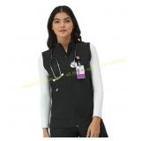 Hanes Women s Zip-Front Scrub Vest, Pockets