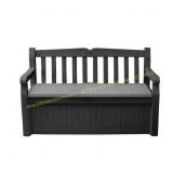 Solana 2-Person Grey Outdoor Bench