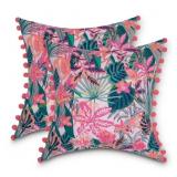 Classic Accessories Floral Rain Forest Pillow