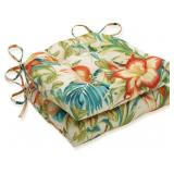 Pillow Perfect Tropic Floral Chairpad 2x