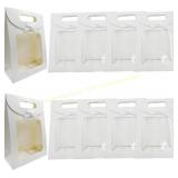 15 Yidaz Kraft Paper Bags with Clear Window & peac