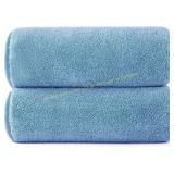 POLYTE Microfiber Bath Towel 60x30 (2) Blue