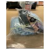 Mixed brown & black short wavy bob wig & bands