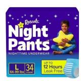 Rascals Night Pants Absorbent Underwear, L