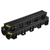 VEVOR Trench Drain 5.9x5.1 HDPE, 3x39 Grate