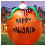 Pumpkin Lighted Halloween Inflatable Yard