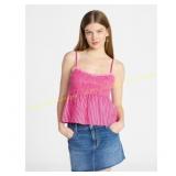 No Boundaries Smocked Baby Doll Tank Top