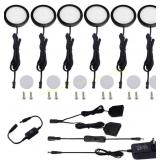 AIBOO Under Cabinet LED Puck Kit (6)