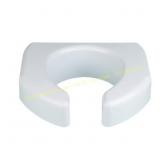Ableware Basic White Raised Toilet Seat 3"