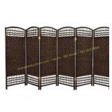 4 ft Tall Fiber Room Divider - Mocha