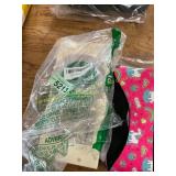 Heartless curling rods, 4 copper tape rolls, misc