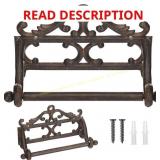 Vintage Iron Toilet Paper Holder Wall Decor