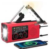 NITIGO NOAA Weather Radio AM/FM Solar/Crank