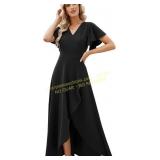 2XL Long Black Formal Dresses for Women Gowns