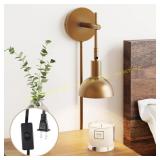 Tamlin Vintage Brass Wall Light, 1-Light