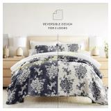 Home Collection Distressed Bouquet Quilt Set