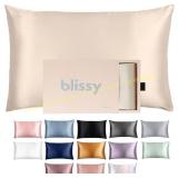 BLISSY Silk Pillowcase - 22 Momme, Zipper