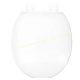 Clorox Plastic White Round Toilet Seat