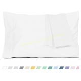 Queen Cotton Percale Pillowcases, 2-Pk, White