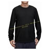 Mens Long Sleeve Quick Dry Workout Shirt