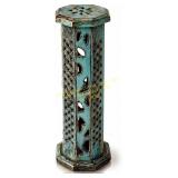 Wooden Incense Burner Holder Tower - Carved