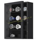 TJ.MOREE 12-Slot Wall Mount Wooden Watch Box