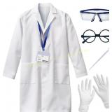 UNGLINGA Kids Scientist Lab Coat & Goggles