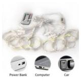 10x6ft 200LED Curtain Lights Christmas Decor