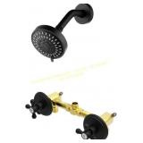 Two-Handle Shower Faucet & 5-Mode Head BY2H002