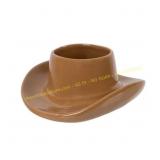 Mainstays Round Brown Planter Cowboy Hat