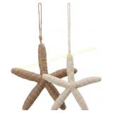 Rustic Rope Starfish Wall Hanging Decor, 2