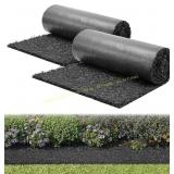 VEVOR Rubber Mulch Mat Roll, 2 Rolls, 96x24 in