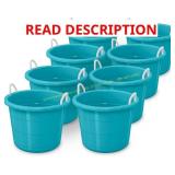 Life Story 8 Pack Storage Bucket, 17 Gal Teal