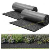VEVOR Rubber Mulch Mat Roll, 2 Rolls, 96x24 in