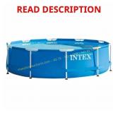 Intex 10-ft Round Metal Frame Pool 30-in