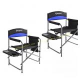 Black/Blue Steel Camping Chair (2-Pack)